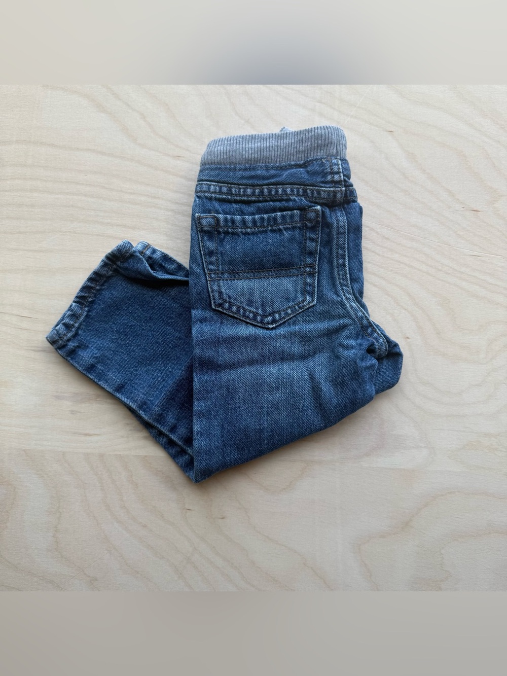 Children's Place Medium Wash Toddler Pull-on Denim Jeans Elastic Waistband 2T